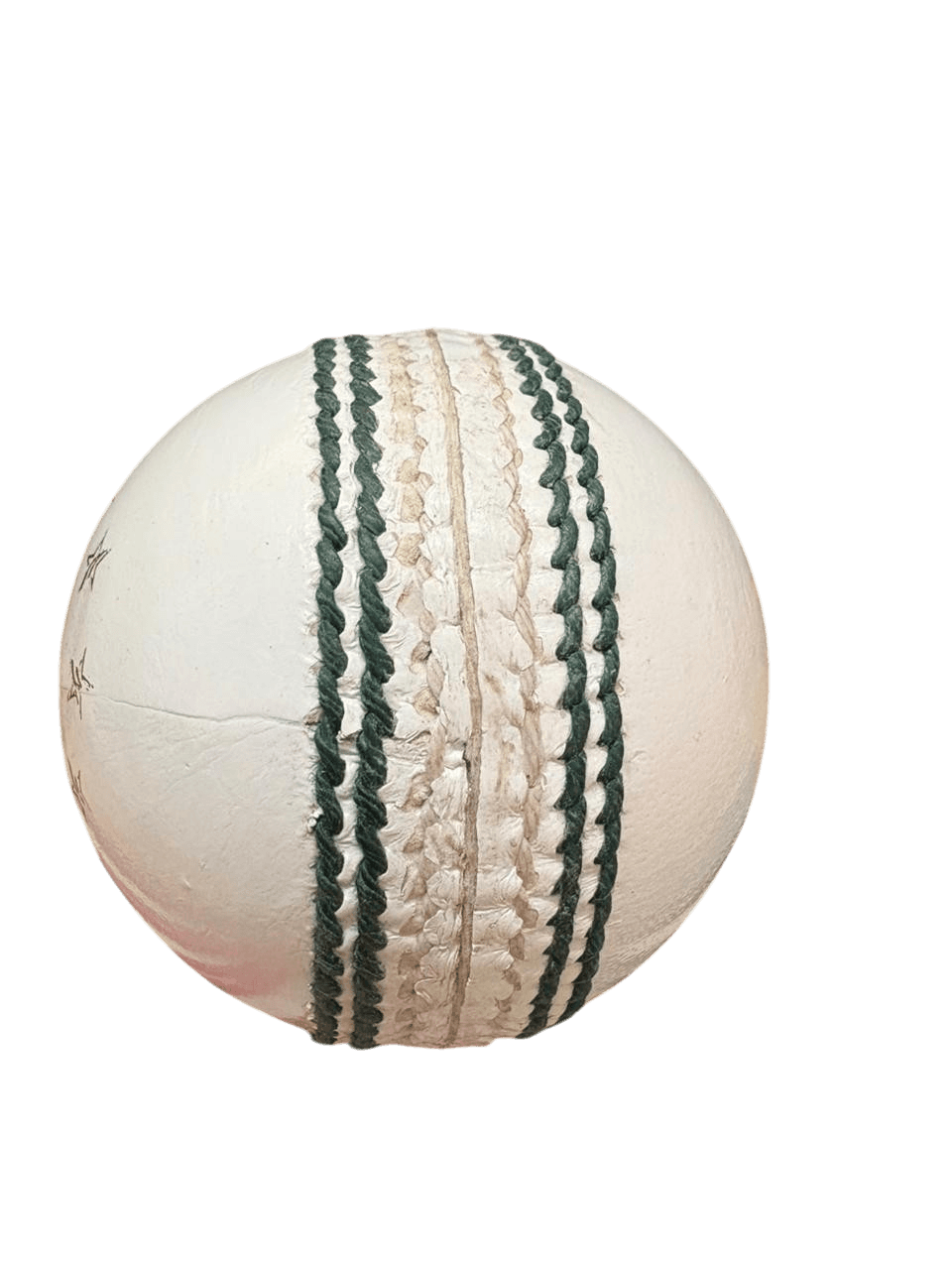 weißer Lederball
